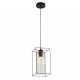 Searchlight Pendant Lamp Ingot 1x10WxE27, 60124-1BK