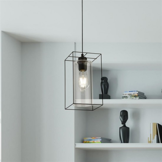 Searchlight Pendant Lamp Ingot 1x10WxE27, 60124-1BK