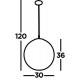 Searchlight подвесной светильник Atom 1xE27x60W, 6088