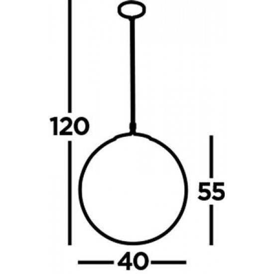 Searchlight Pendant Lamp Atom 1xE27x60W, 6099