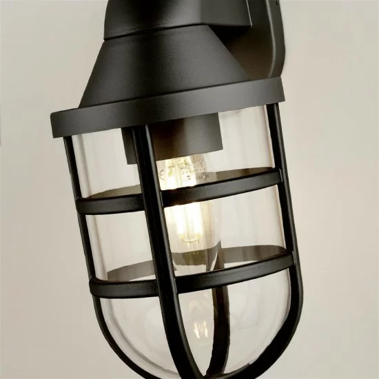 Searchlight outdoor wall light Seaside, 1x10WxE27, 61133BK Searchlight outdoor wall light Seaside, 1x10WxE27, 61133BK