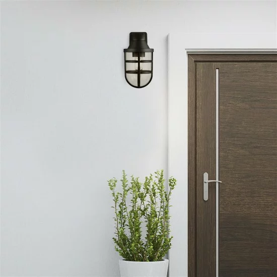 Searchlight outdoor wall light Seaside, 1x10WxE27, 61133BK Searchlight outdoor wall light Seaside, 1x10WxE27, 61133BK