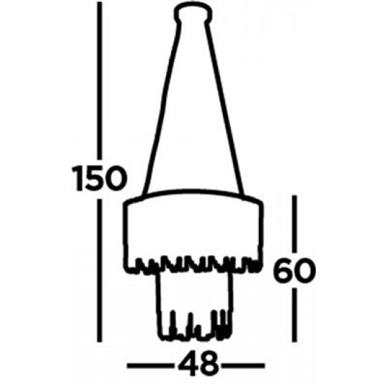 Searchlight Pendant Lamp Rotunda 9xG9x33W, 62120-9SM