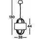 Searchlight Pendant Lamp Madrid 20W, 630lm, LED, 62802CC