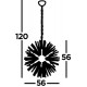 Searchlight piekaramā lampa Sputnik 10xE14x60W, 6310-10BK