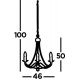 Searchlight Pendant Lamp Maypole 3xE14x60W, 6343-3AB