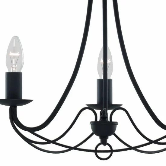 Searchlight люстра Maypole 3xE14x60W, 6343-3BK Searchlight люстра Maypole 3xE14x60W, 6343-3BK