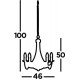 Searchlight piekaramā lampa Maypole 5xE14x60W, 6345-5AB