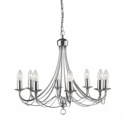 Searchlight люстра Maypole 8xE14x60W, 6348-8SS
