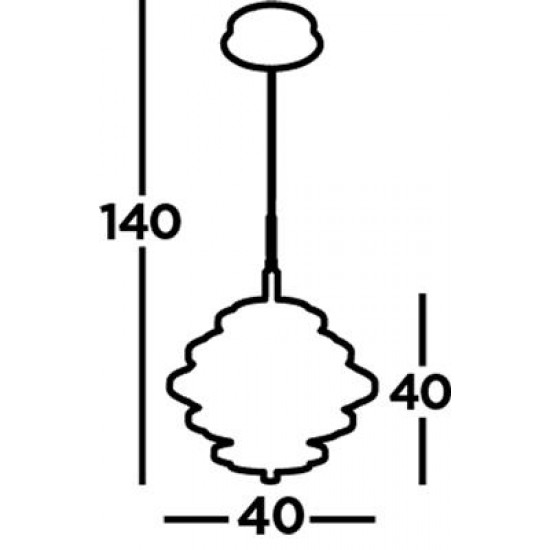 Searchlight piekaramā lampa Hive 5xLEDx34W, 6375-5BG