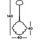 Searchlight подвесной светильник Hive 5xLEDx34W, 6375-5BG