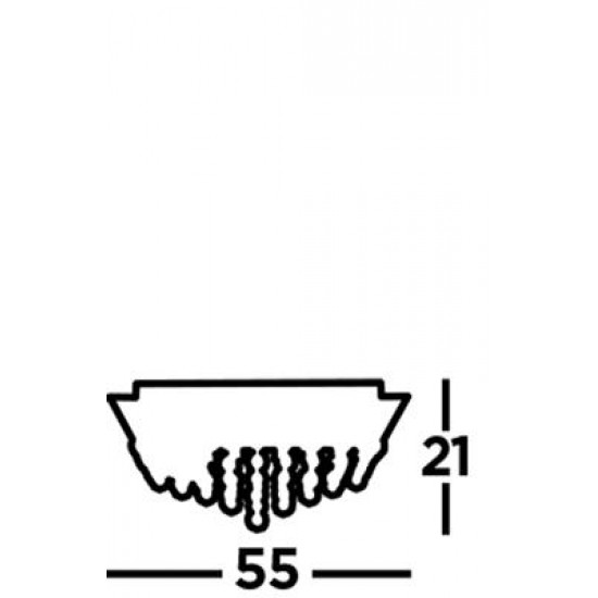 Searchlight griestu lampa 8xG9x33W, Hanna, 6408-8CC