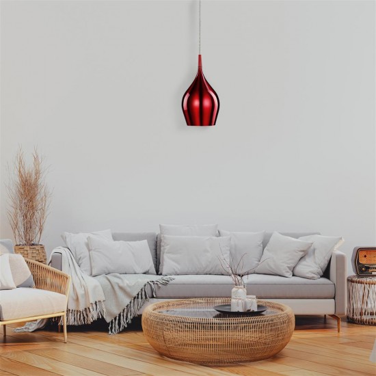 Searchlight Pendant Lamp Vibrant 1xE14x60W, 6461-12RE