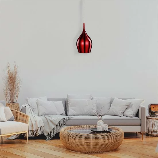 Searchlight Pendant Lamp Vibrant 1xE14x60W, 6461-12RE Searchlight Pendant Lamp Vibrant 1xE14x60W, 6461-12RE
