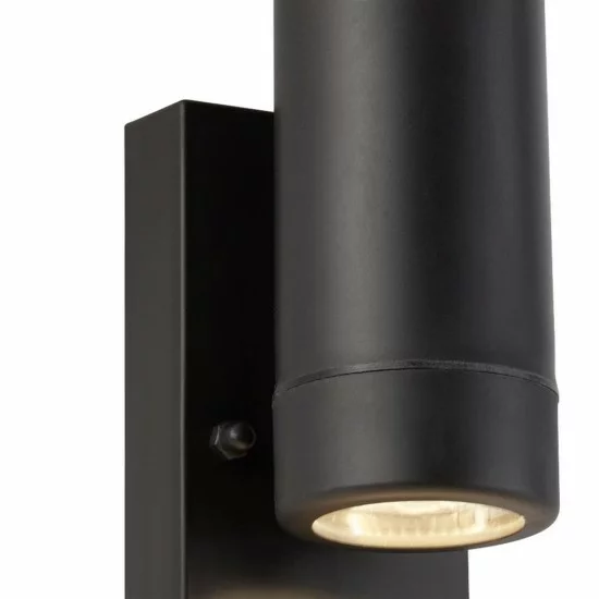 Searchlight Außen-Wandleuchte Coastal, 2x7WxGU10, IP44, 6492-2BK Searchlight Außen-Wandleuchte Coastal, 2x7WxGU10, IP44, 6492-2BK