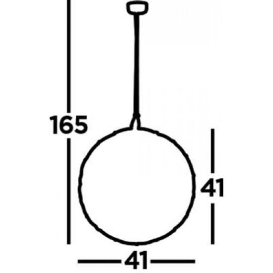 Searchlight pendant lamp Galaxy, 1x38WxLED, 6501-400-LED