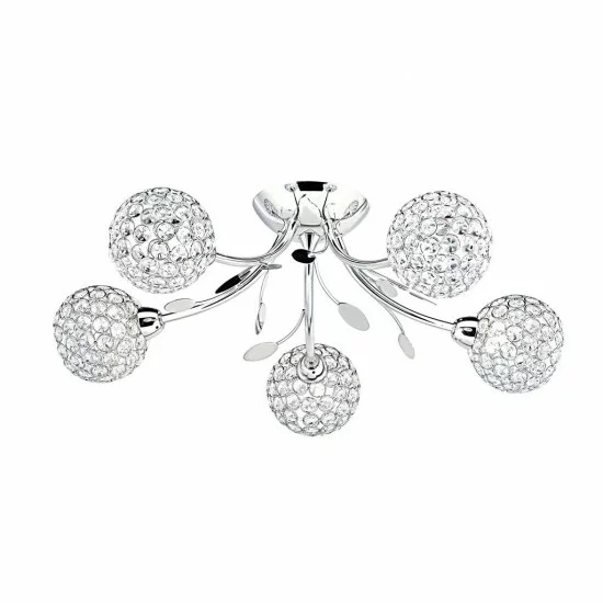 Searchlight ПОТОЛОЧНЫЙ СВЕТИЛЬНИК Bellis 5xG9x33W, 6575-5CC Searchlight ПОТОЛОЧНЫЙ СВЕТИЛЬНИК Bellis 5xG9x33W, 6575-5CC