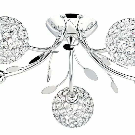 Searchlight ПОТОЛОЧНЫЙ СВЕТИЛЬНИК Bellis 5xG9x33W, 6575-5CC Searchlight ПОТОЛОЧНЫЙ СВЕТИЛЬНИК Bellis 5xG9x33W, 6575-5CC