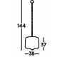 Searchlight piekaramā lampa Bijou 3xE14x60W, 6583-3CC