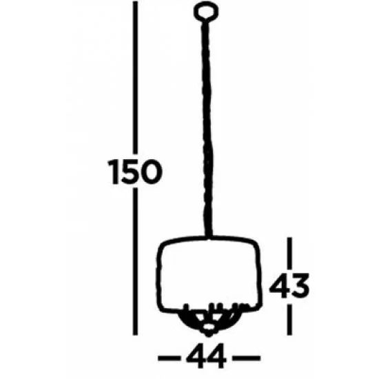 Searchlight piekaramā lampa Bijou 5xE14x60W, 6585-5CC Searchlight piekaramā lampa Bijou 5xE14x60W, 6585-5CC
