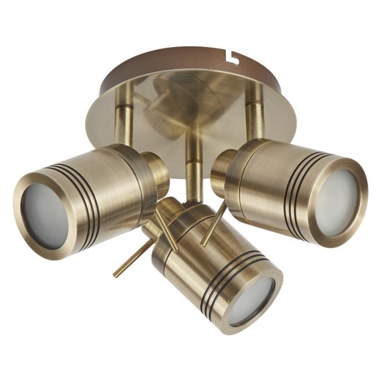 Searchlight CEILING LIGHT Samson 3xGU10x10W, 6603BK