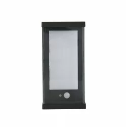 Searchlight outdoor wall light with shutters Solar, 2W, 106lm, 67419BK