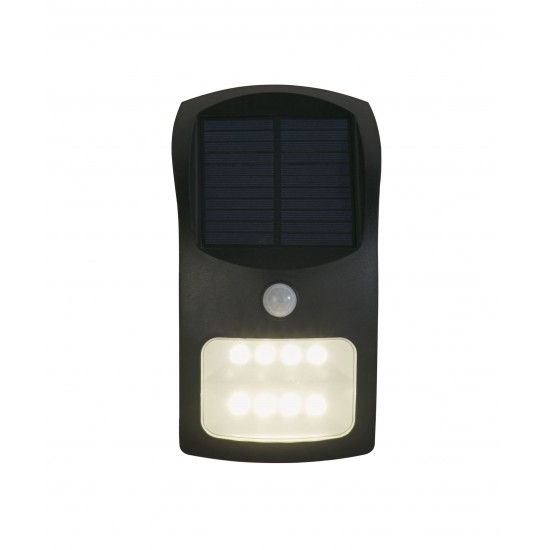 Searchlight outdoor wall light with shutters Solar, 1.8W, 3000K, LED 67420BK-PIR