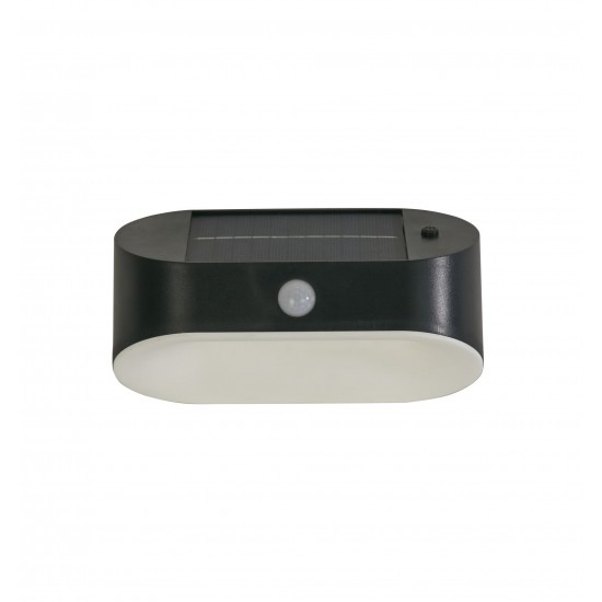 Searchlight outdoor wall light with shutters Solar, 1.2W, 3000K, LED 67421BK-PIR