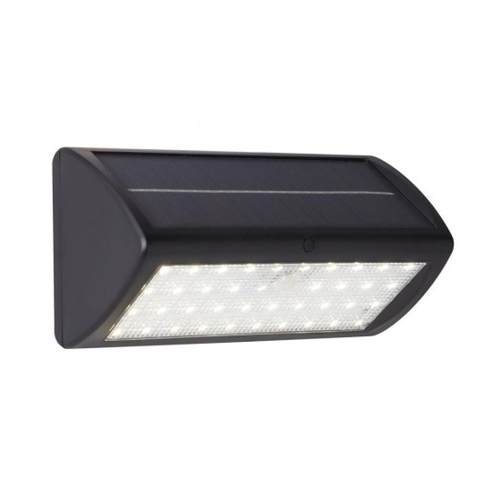 Searchlight outdoor wall light with shutters Solar, 5W, 3000K, LED 67422BK-PIR