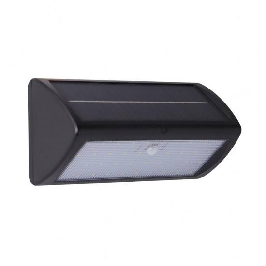 Searchlight outdoor wall light with shutters Solar, 5W, 3000K, LED 67422BK-PIR