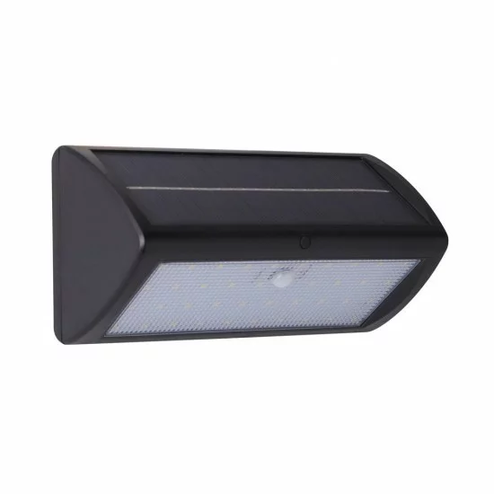Searchlight Außen-Wandleuchte Solar, 5W, 3000K, LED 67422BK-PIR Searchlight Außen-Wandleuchte Solar, 5W, 3000K, LED 67422BK-PIR