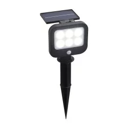 Searchlight Stehlampe für den Außenbereich Solar, LED, 1.5W, 67424BK-PIR