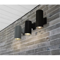 Searchlight outdoor wall light Hamburg, 2x60WxE27, 6872BK