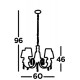 Searchlight Pendelleuchte Portico 5xG9x33W, 6885-5CC