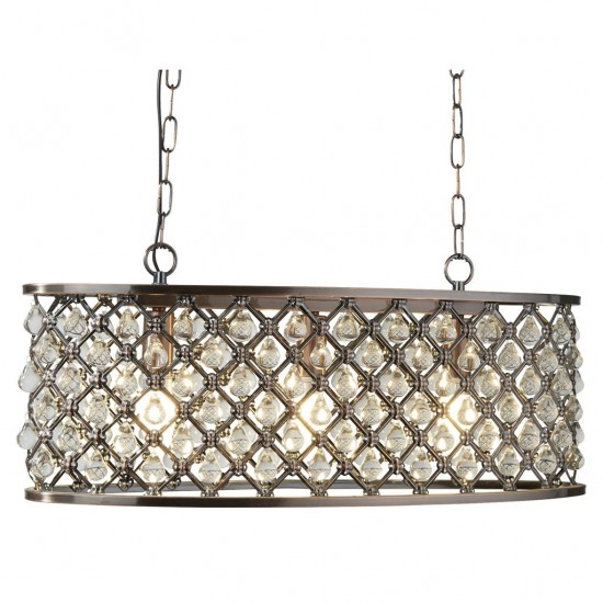 Searchlight pendant lamp Marquise, 3x60WxE14, 6953-3CU