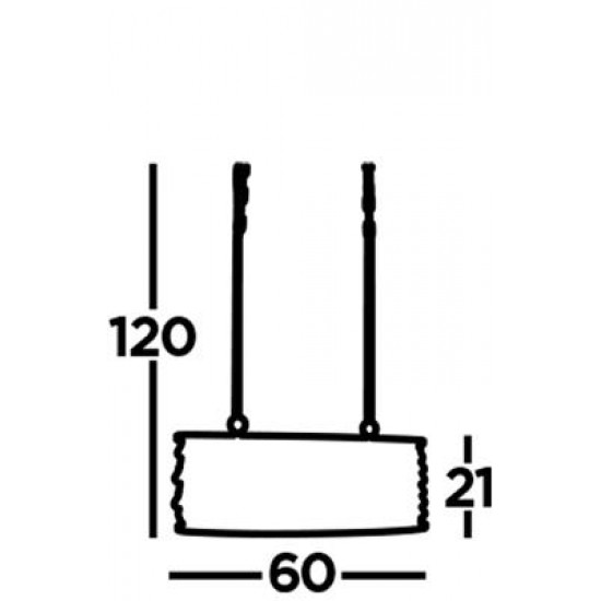 Searchlight Pendelleuchte Marquise, 3x60WxE14, 6953-3CU