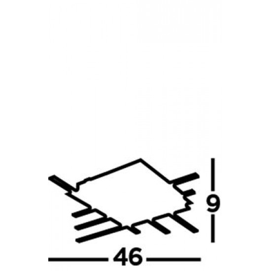 Searchlight Ceiling Lamp Matrix LED 23W, 1415lm, melns, 696-6BK