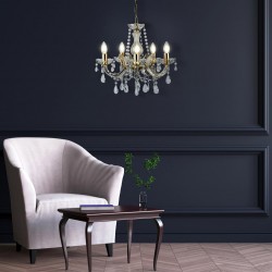 Searchlight chandelier Marie Therese, 5x60WxE14, 699-5