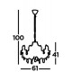 Searchlight подвесной светильник Marie Therese, 8x60WxE14, 699-8