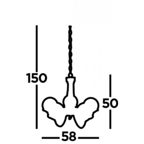 Searchlight Pendant Lamp Sphere 5xE14x60W, 7095-5AB