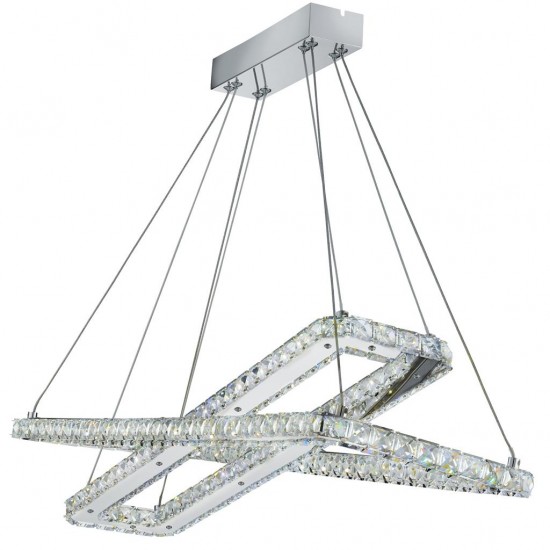 Searchlight pendant lamp Clover, 2x60WxLED, 7123CC