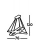 Searchlight Pendelleuchte Clover, 2x60WxLED, 7123CC