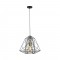 Searchlight pendant lamp Geometric Cage, 1x60WxE27, 7271BK