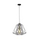 Searchlight pendant lamp Geometric Cage, 1x60WxE27, 7271BK