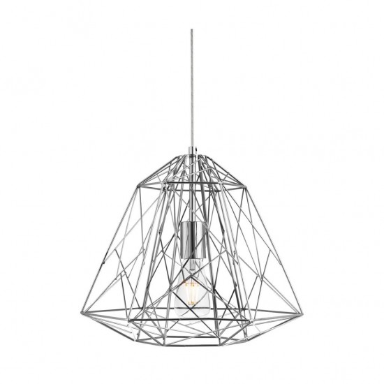 Searchlight pendant lamp Geometric Cage, 1x60WxE27, 7271CC