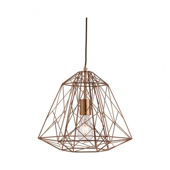 Searchlight Pendelleuchte Geometric Cage, 1x60WxE27, 7271CU