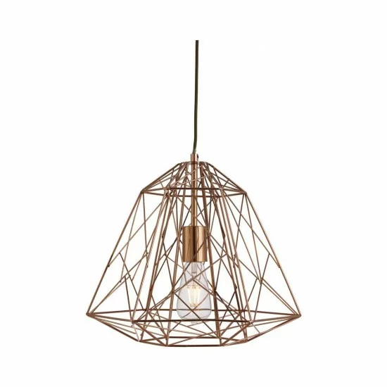 Searchlight pendant lamp Geometric Cage, 1x60WxE27, 7271CU Searchlight pendant lamp Geometric Cage, 1x60WxE27, 7271CU