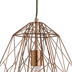 Searchlight pendant lamp Geometric Cage, 1x60WxE27, 7271CU