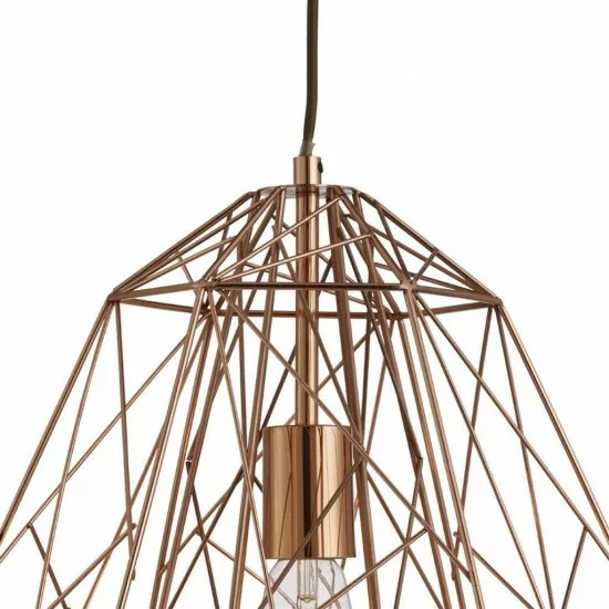 Searchlight pendant lamp Geometric Cage, 1x60WxE27, 7271CU Searchlight pendant lamp Geometric Cage, 1x60WxE27, 7271CU