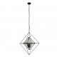 Searchlight pendant lamp Diamond, 4x60WxE14, 7323-3BK